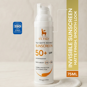SUNSCREEN & sunblock  SPF 50+  75ml. airless luxury pump
